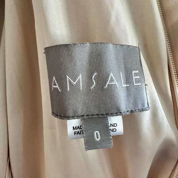 Amsale The Midi Dress in Champagne - Picture 6 of 7